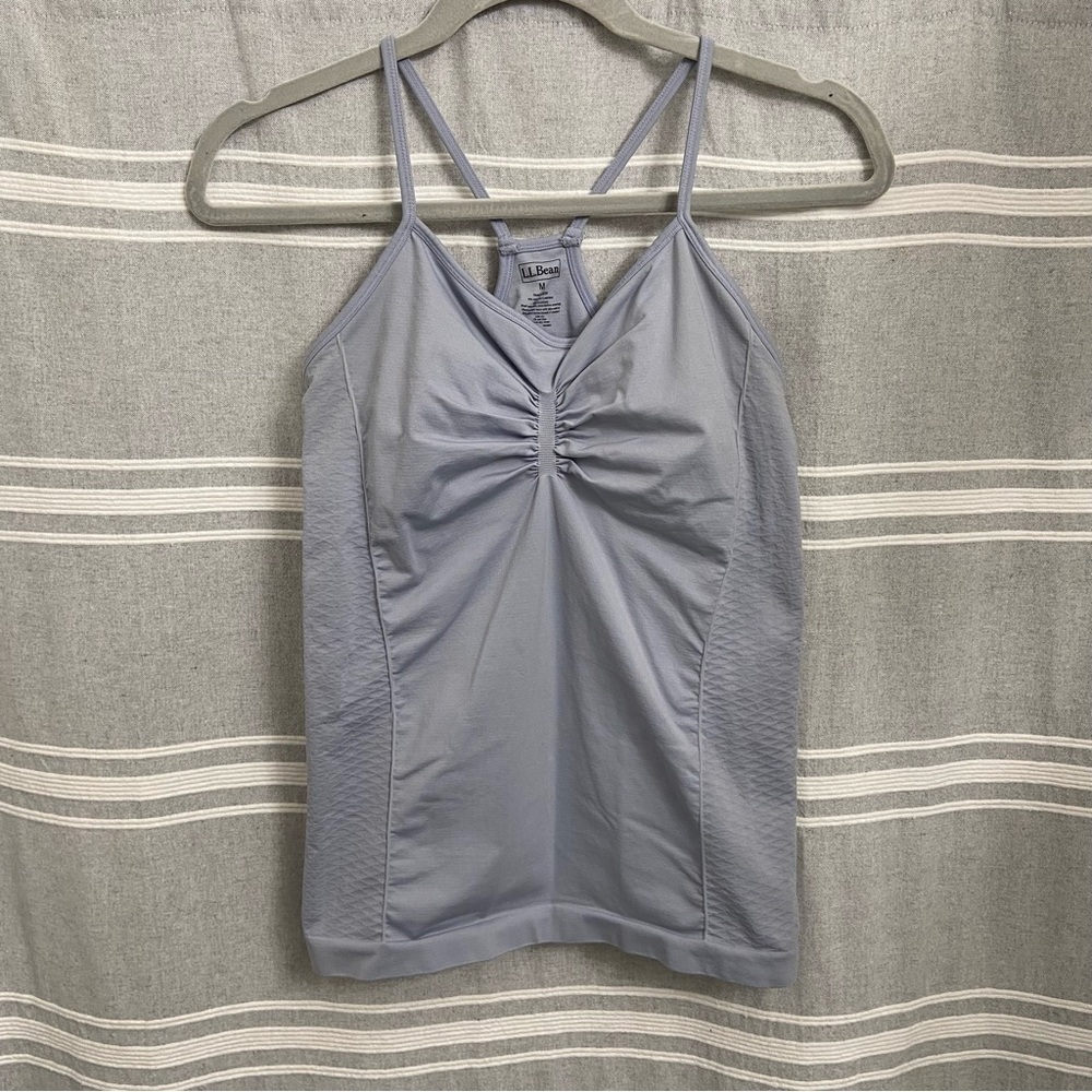 L.L. BEAN / Razor Back Shelf Bra Tank Top Size M